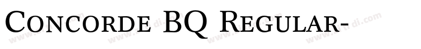 Concorde BQ Regular字体转换